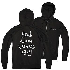 Vtg Atmosphere God Loves Ugly Full Zip Hoodie